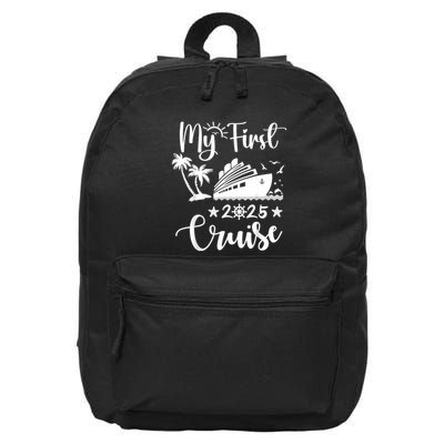 My First Cruise 2025 Family Vacation Cruise Ship Travel 16 in Basic Backpack