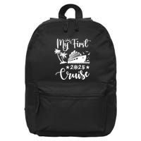 My First Cruise 2025 Family Vacation Cruise Ship Travel 16 in Basic Backpack