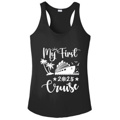 My First Cruise 2025 Family Vacation Cruise Ship Travel Ladies PosiCharge Competitor Racerback Tank