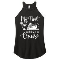 My First Cruise 2025 Family Vacation Cruise Ship Travel Women's Perfect Tri Rocker Tank