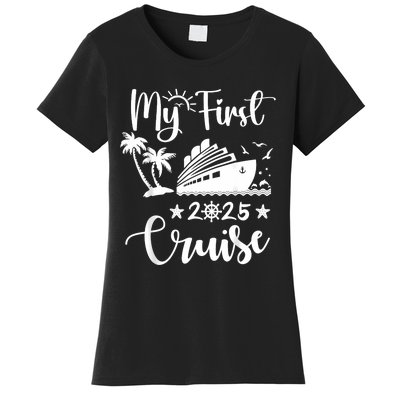 My First Cruise 2025 Family Vacation Cruise Ship Travel Women's T-Shirt