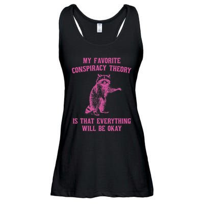 My Favorite Conspiracy Theory Is That Design Ladies Essential Flowy Tank