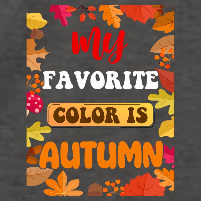 My Favorite Color Is Autumn Vector Backpack