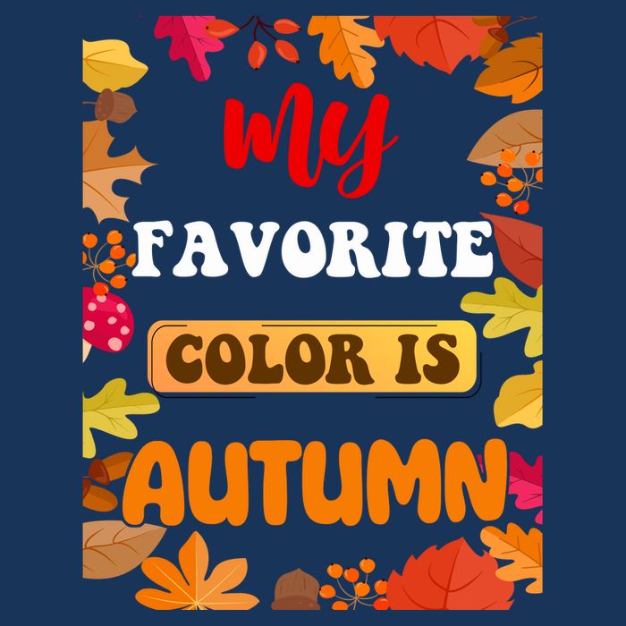 My Favorite Color Is Autumn Flatbill Hat