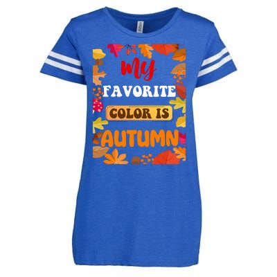 My Favorite Color Is Autumn Enza Ladies Jersey Football T-Shirt