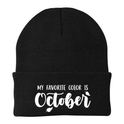 My Favorite Color Is October Beanie