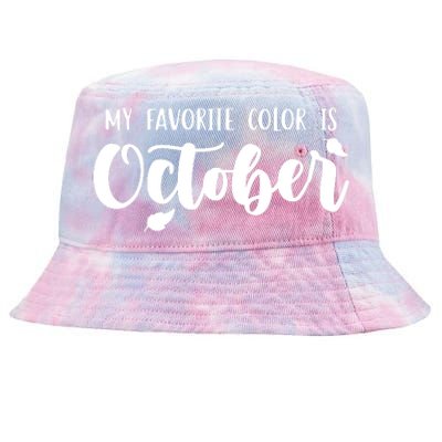 My Favorite Color Is October Tie-Dyed Bucket Hat