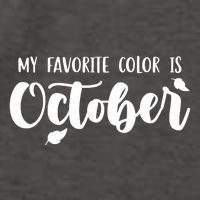 My Favorite Color Is October Vector Backpack