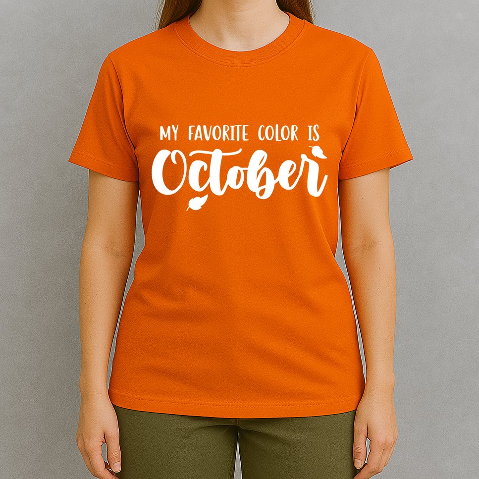 My Favorite Color Is October T-Shirt