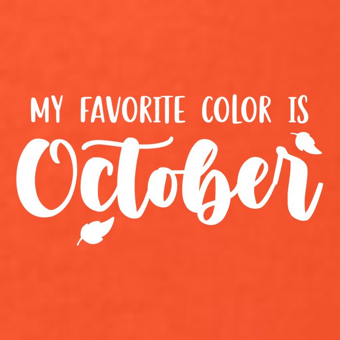 My Favorite Color Is October Tie-Dye T-Shirt