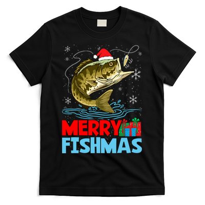 Merry Fishmas Christmas Fishing Holiday T-Shirt