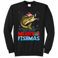 Merry Fishmas Christmas Fishing Holiday Tall Sweatshirt