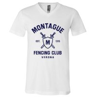 Montague Fencing Club V-Neck T-Shirt