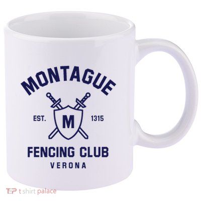 Montague Fencing Club 11oz C Handle Ceramic Mug