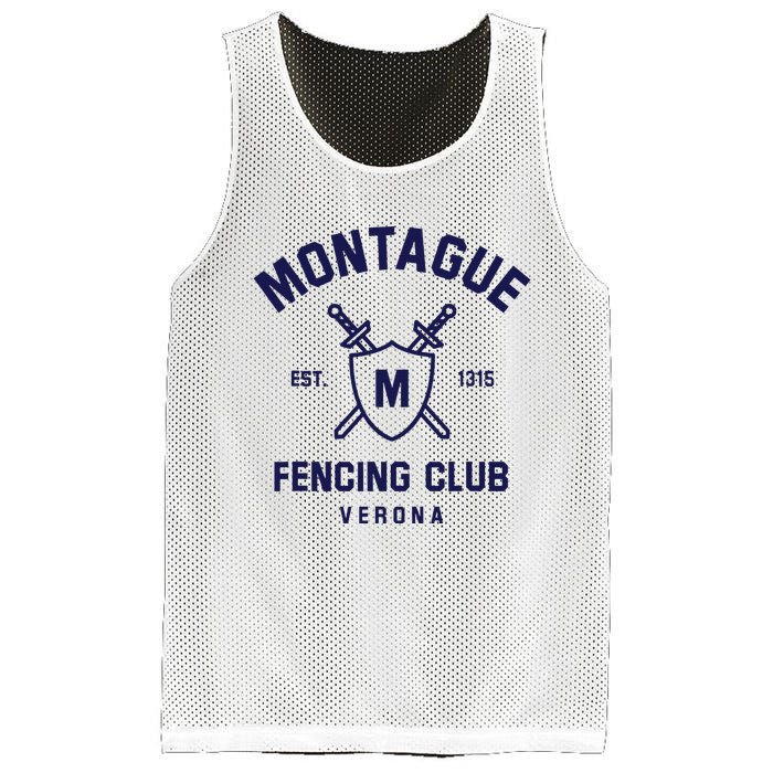 Montague Fencing Club Mesh Reversible Basketball Jersey Tank