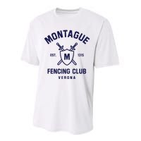 Montague Fencing Club Performance Sprint T-Shirt