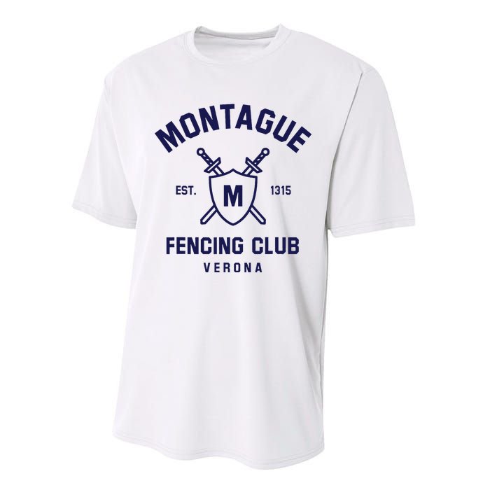 Montague Fencing Club Performance Sprint T-Shirt