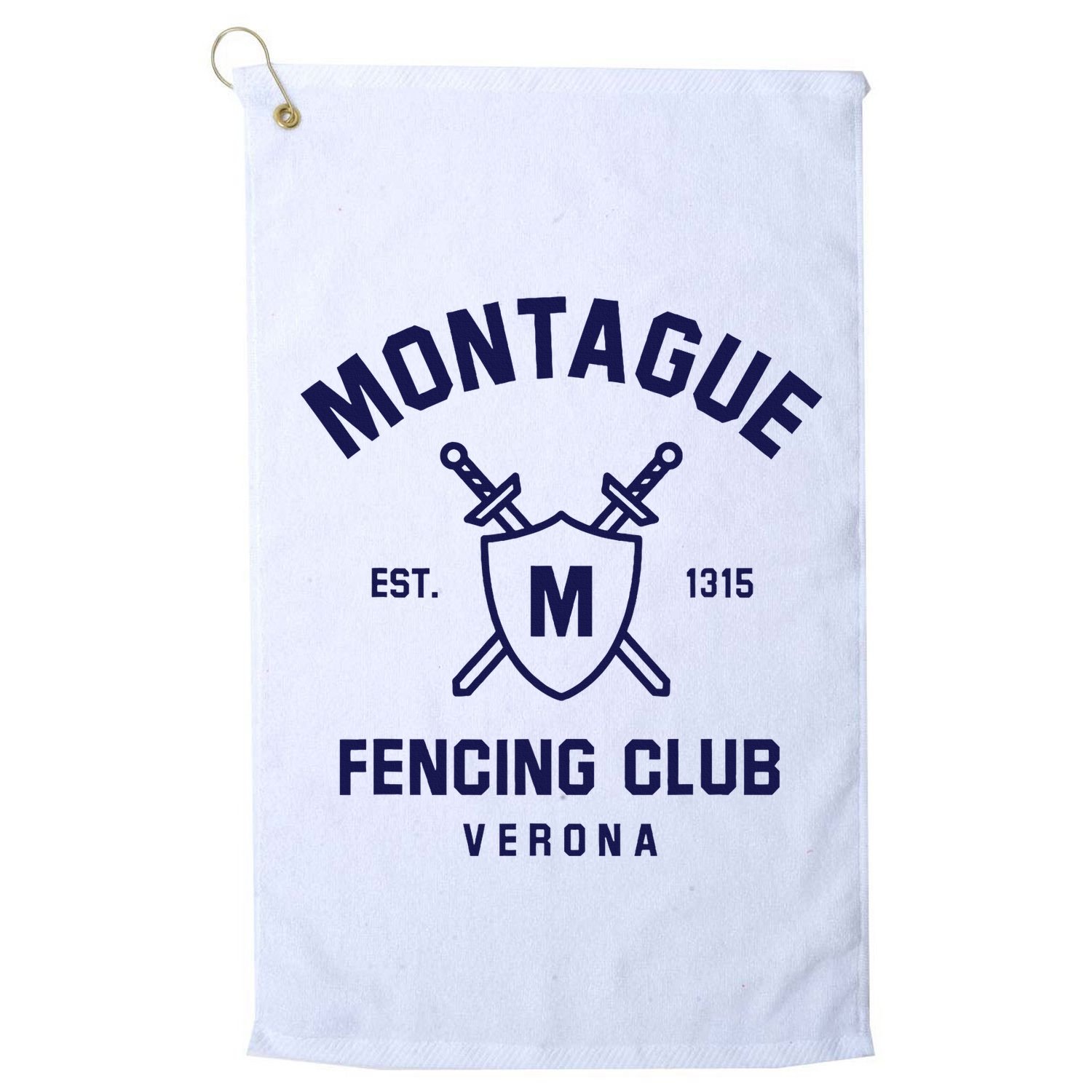 Montague Fencing Club Golf Towel