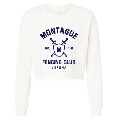 Montague Fencing Club Cropped Pullover Crew