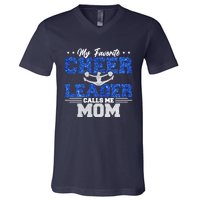 My Favorite Cheerleader Calls Me Mom Cheer Mom V-Neck T-Shirt