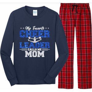 My Favorite Cheerleader Calls Me Mom Cheer Mom Long Sleeve Pajama Set