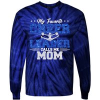 My Favorite Cheerleader Calls Me Mom Cheer Mom Tie-Dye Long Sleeve Shirt