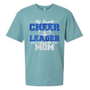 My Favorite Cheerleader Calls Me Mom Cheer Mom Sueded Cloud Jersey T-Shirt