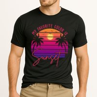 My Favorite Color Is Sunset Summer Retro Performance Shirt