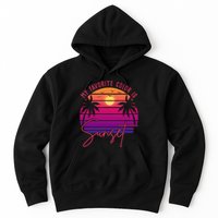 My Favorite Color Is Sunset Summer Retro Hoodie