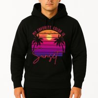 My Favorite Color Is Sunset Summer Retro Hoodie