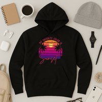 My Favorite Color Is Sunset Summer Retro Hoodie