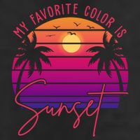 My Favorite Color Is Sunset Summer Retro Hat