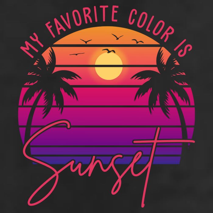 My Favorite Color Is Sunset Summer Retro Hat
