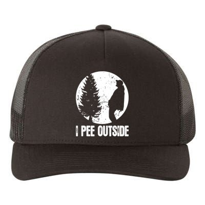 Mens Funny Camping Shirts For Men I Pee Outside Inappropriate TShirt Yupoong Adult 5-Panel Trucker Hat