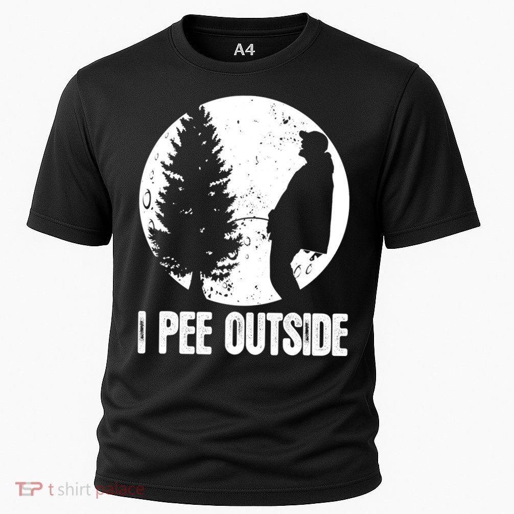 Mens Funny Camping Shirts For Men I Pee Outside Inappropriate TShirt Performance Shirt