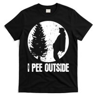 Mens Funny Camping Shirts For Men I Pee Outside Inappropriate TShirt T-Shirt