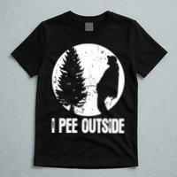 Mens Funny Camping Shirts For Men I Pee Outside Inappropriate TShirt T-Shirt