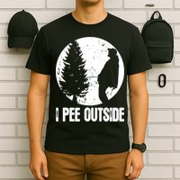 Mens Funny Camping Shirts For Men I Pee Outside Inappropriate TShirt T-Shirt