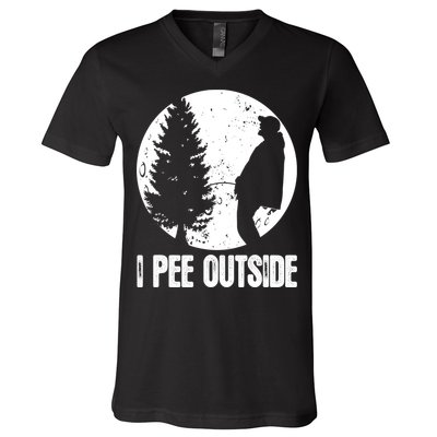 Mens Funny Camping Shirts For Men I Pee Outside Inappropriate TShirt V-Neck T-Shirt