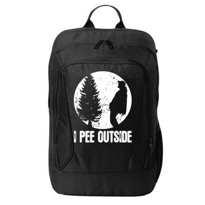 Mens Funny Camping Shirts For Men I Pee Outside Inappropriate TShirt City Backpack