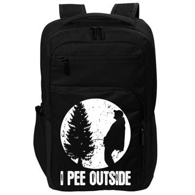 Mens Funny Camping Shirts For Men I Pee Outside Inappropriate TShirt Impact Tech Backpack