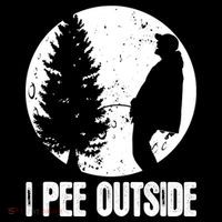 Mens Funny Camping Shirts For Men I Pee Outside Inappropriate TShirt 7-Panel Snapback Hat