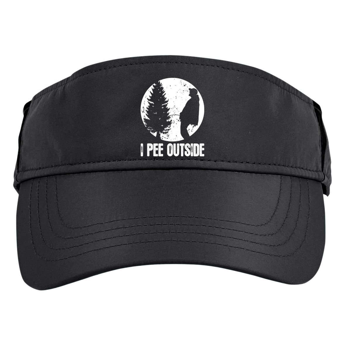 Mens Funny Camping Shirts For Men I Pee Outside Inappropriate TShirt Adult Drive Performance Visor
