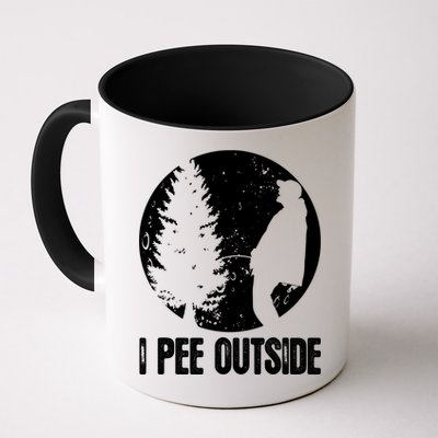 Mens Funny Camping Shirts For Men I Pee Outside Inappropriate TShirt Mug