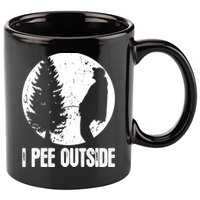 Mens Funny Camping Shirts For Men I Pee Outside Inappropriate TShirt 11oz C Handle Ceramic Mug