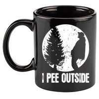 Mens Funny Camping Shirts For Men I Pee Outside Inappropriate TShirt 11oz C Handle Ceramic Mug