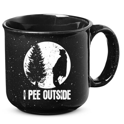 Mens Funny Camping Shirts For Men I Pee Outside Inappropriate TShirt 15oz Campfire Ceramic Mug