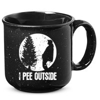 Mens Funny Camping Shirts For Men I Pee Outside Inappropriate TShirt 15oz Campfire Ceramic Mug