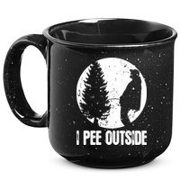 Mens Funny Camping Shirts For Men I Pee Outside Inappropriate TShirt 15oz Campfire Ceramic Mug