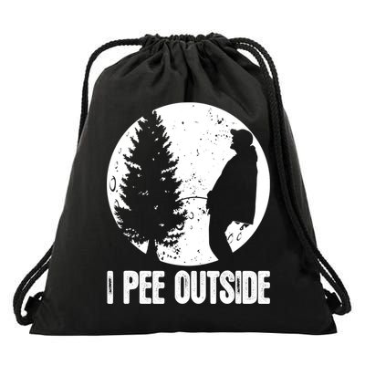 Mens Funny Camping Shirts For Men I Pee Outside Inappropriate TShirt Drawstring Bag